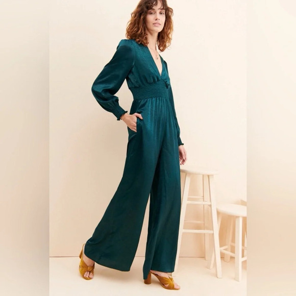 Hutch Touch of Satin Jumpsuit/Emerald Green, 33869 - Picture 2 of 16